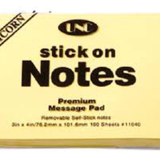 Giấy Note Màu Vàng 